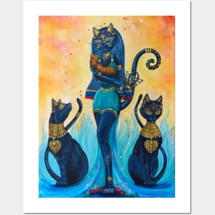 Goddess Bastet Posters and Art